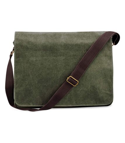 Quadra Vintage Canvas Despatch Bag - 3.6 Gal (Vintage Military Green) (One Size) - UTBC764