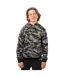 Childrens/kids Painted Hoodie Black Grey Bauer-1