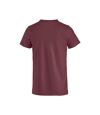 Clique Mens Basic T-Shirt (Burgundy)