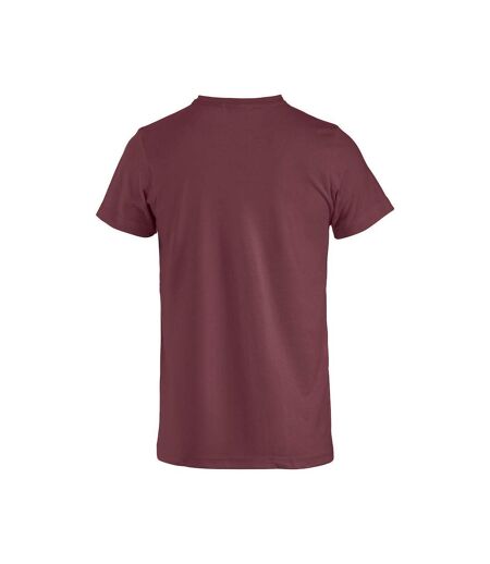 Clique Mens Basic T-Shirt (Burgundy) - UTUB670