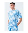 Hype Mens Tie Dye Oversized T-Shirt (Navy/White)