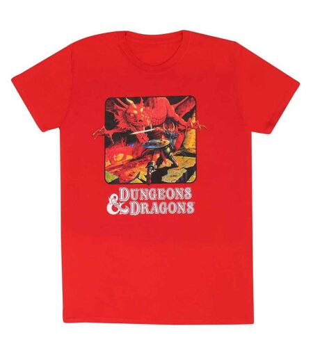 Dungeons & Dragons - T-shirt CLASSIC - Adulte (Rouge) - UTHE1572