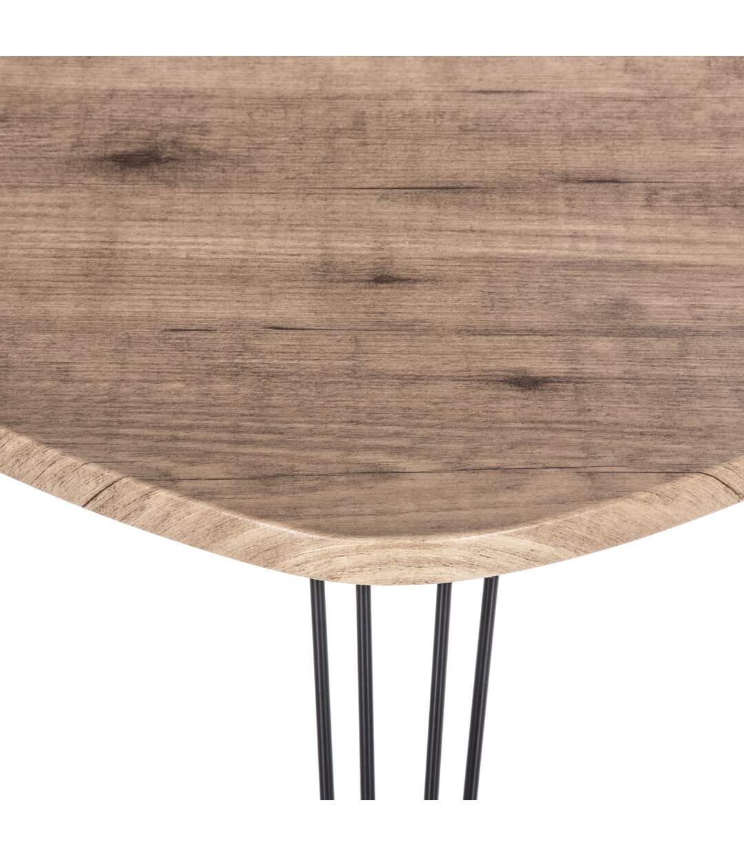 Table d'appoint design Neile - L. 69 x H. 60 cm - Noir-3