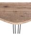 Table d'appoint design Neile - L. 69 x H. 60 cm - Noir-3