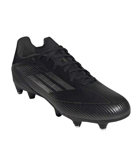Mens F50 League Soft Ground Football Boots Black Silver Adidas