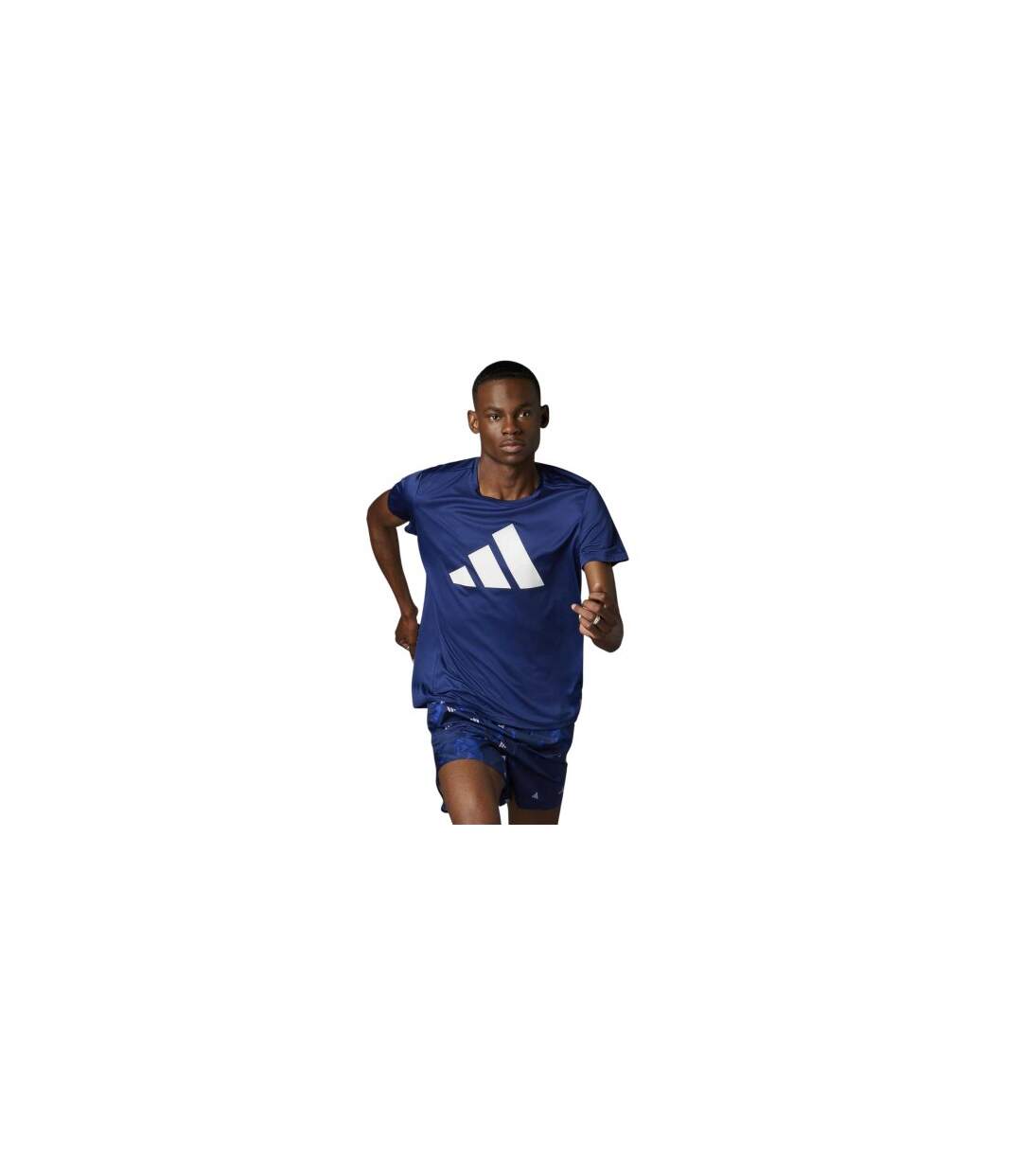 T-shirt Run It Homme Bleu Foncé Adidas-1