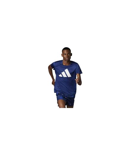 T-shirt Run It Homme Bleu Foncé Adidas