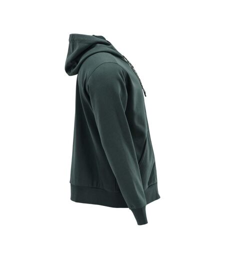 Unisex Adult Plain Full Zip Hoodie Forest Green Mascot