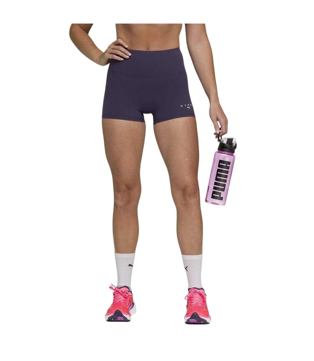 Womens/ladies Hyrox Luxe Shorts Deep Plum Puma-4