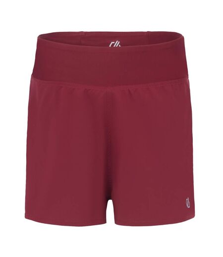 Short À Taille Élastiquée 2-en-1 Nimble Femme Rouge Foncé Dare 2B