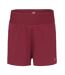Short À Taille Élastiquée 2-en-1 Nimble Femme Rouge Foncé Dare 2B-2