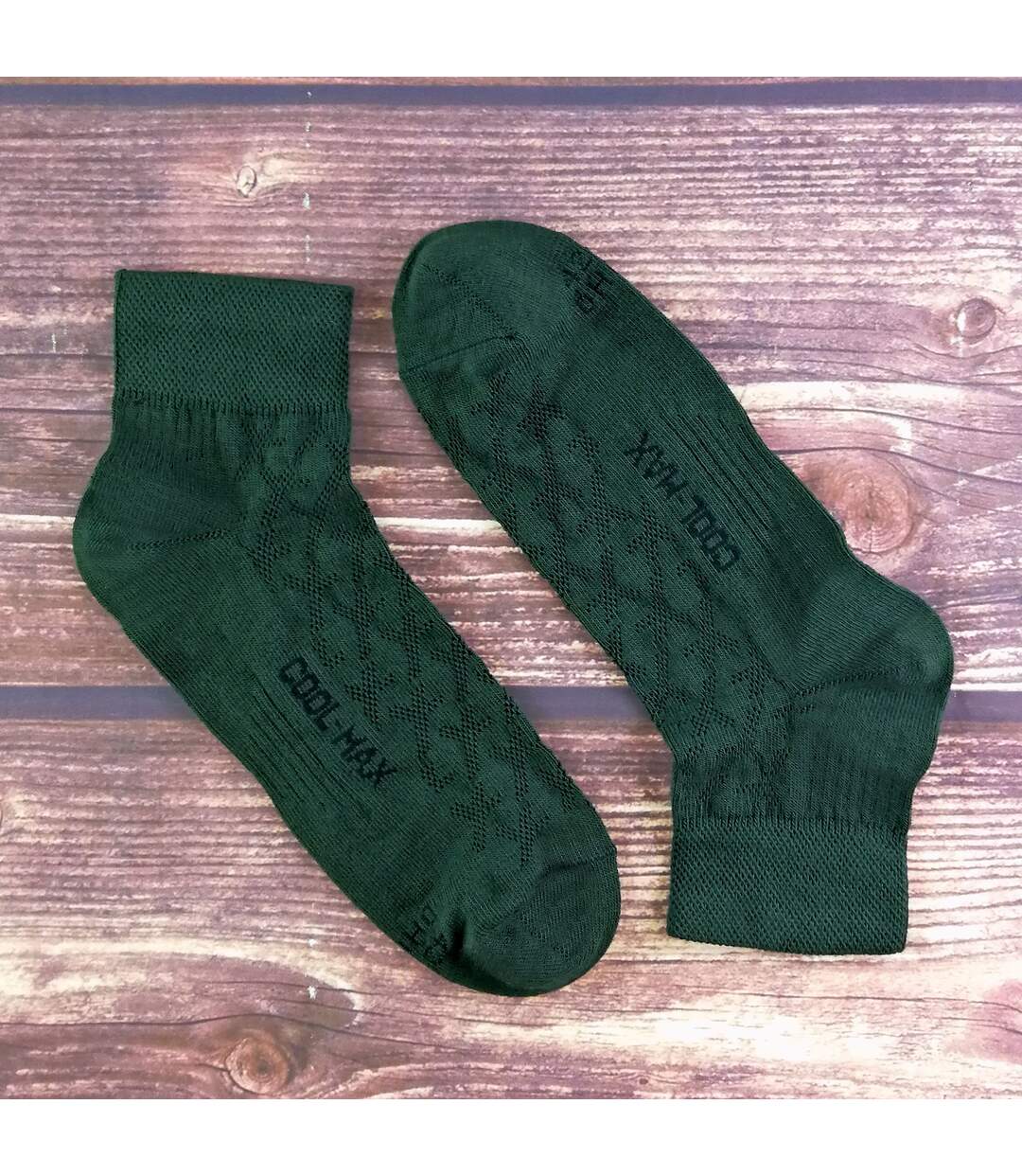 2 Paires Chaussettes Homme Coolmax Basses Randonné-3