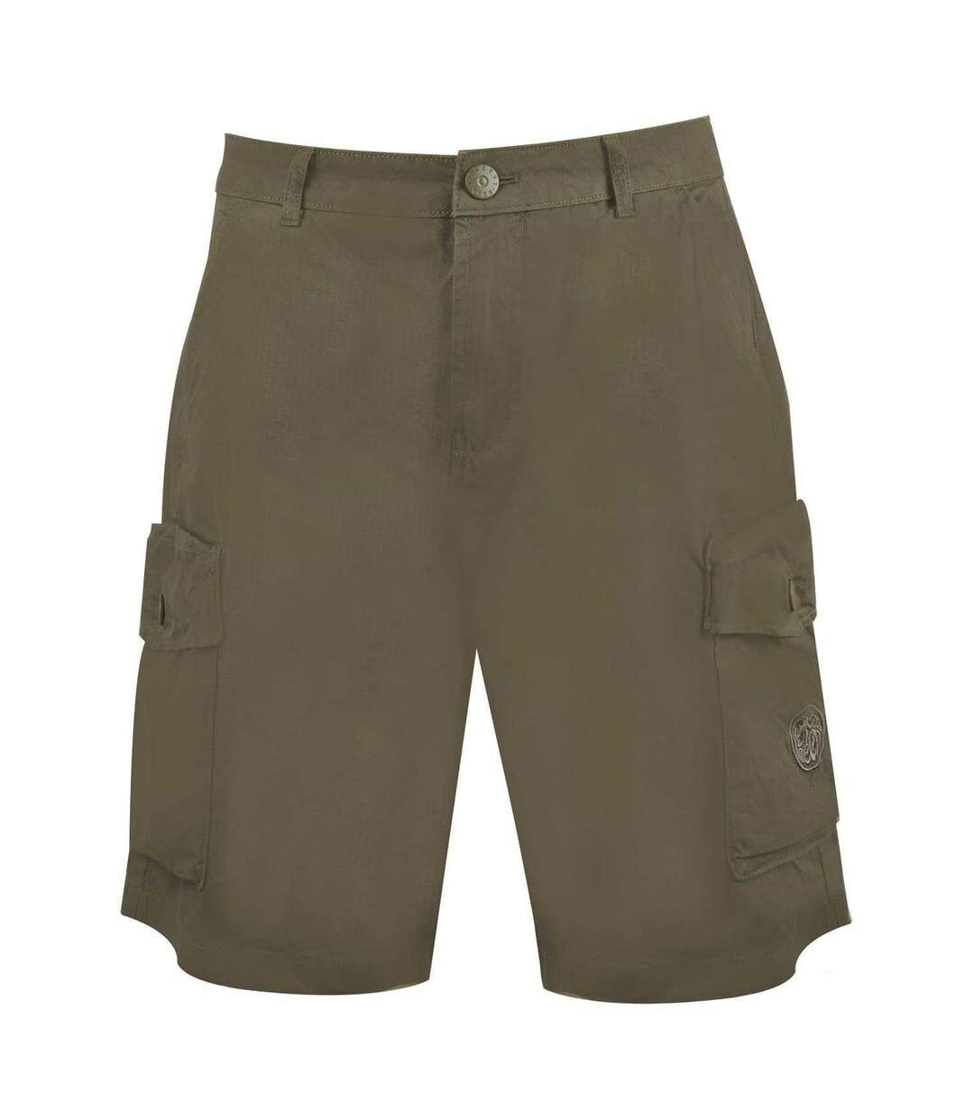 Mens Miles Cargo Shorts Khaki Green Pretty Green-1