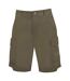 Mens Miles Cargo Shorts Khaki Green Pretty Green-1