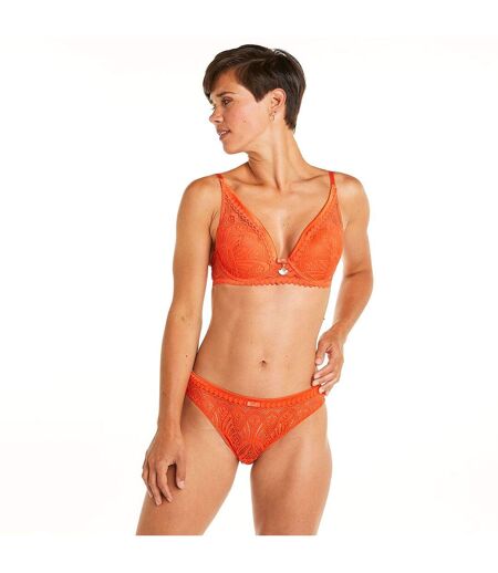 Soutien-gorge ampliforme coque moulée orange Sarong