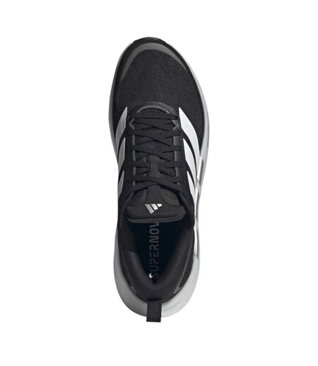 Chaussures Course À Pied Supernova Homme Noir Blanc Adidas