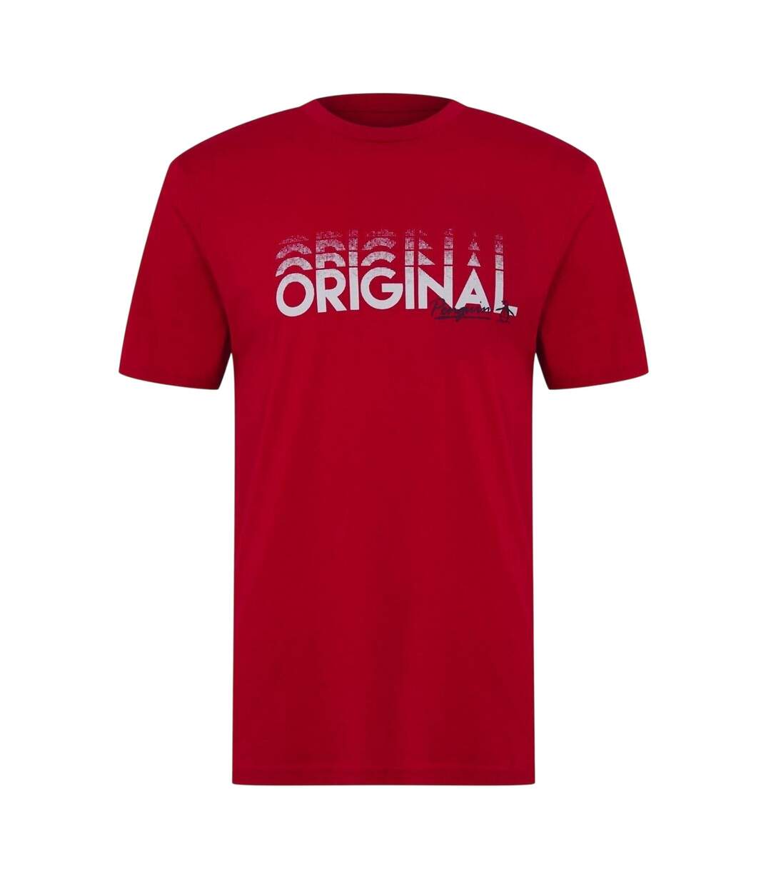 Mens Lettering Crew Neck Regular T-shirt Salsa Original Penguin-1