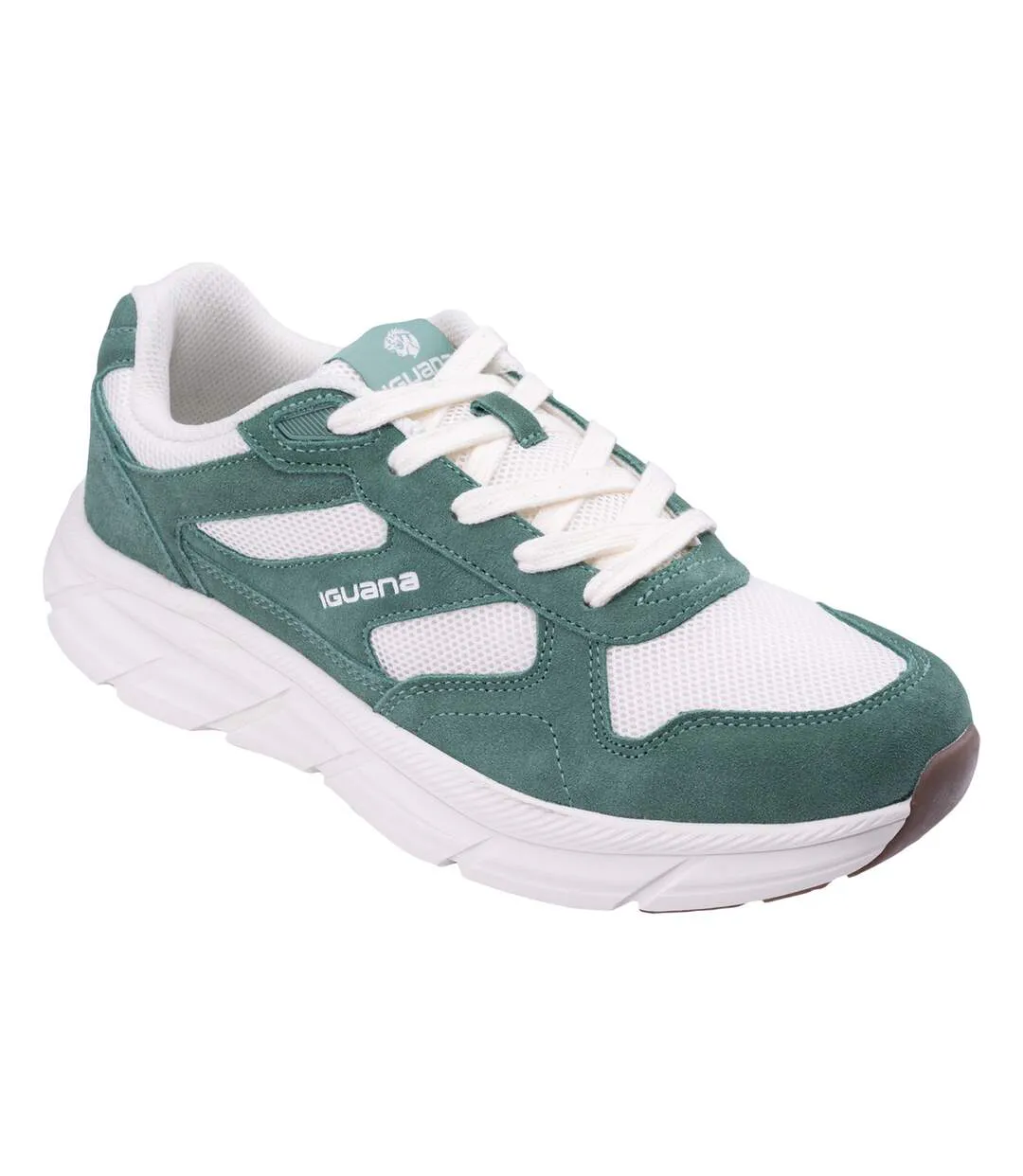Baskets Cumulus Homme Vert Blanc Cassé Iguana-1