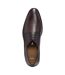 Mens Derrek Leather Formal Derby Shoes Dark Brown Boss-4