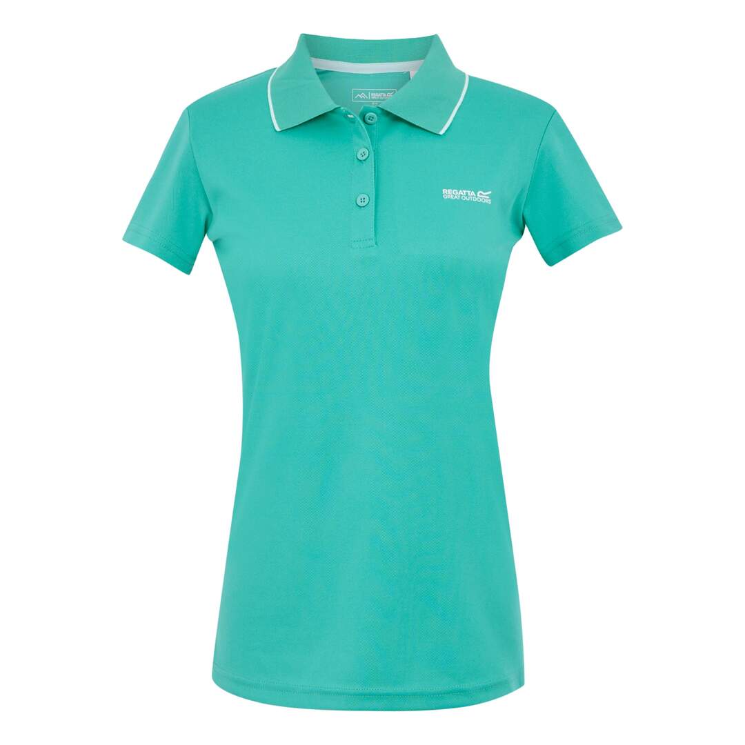 Polo manches courtes maverick femme turquoise vif / turquoise Regatta-1