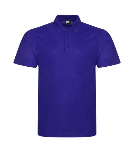 PRO RTX Mens Pro Pique Polo Shirt (Purple)