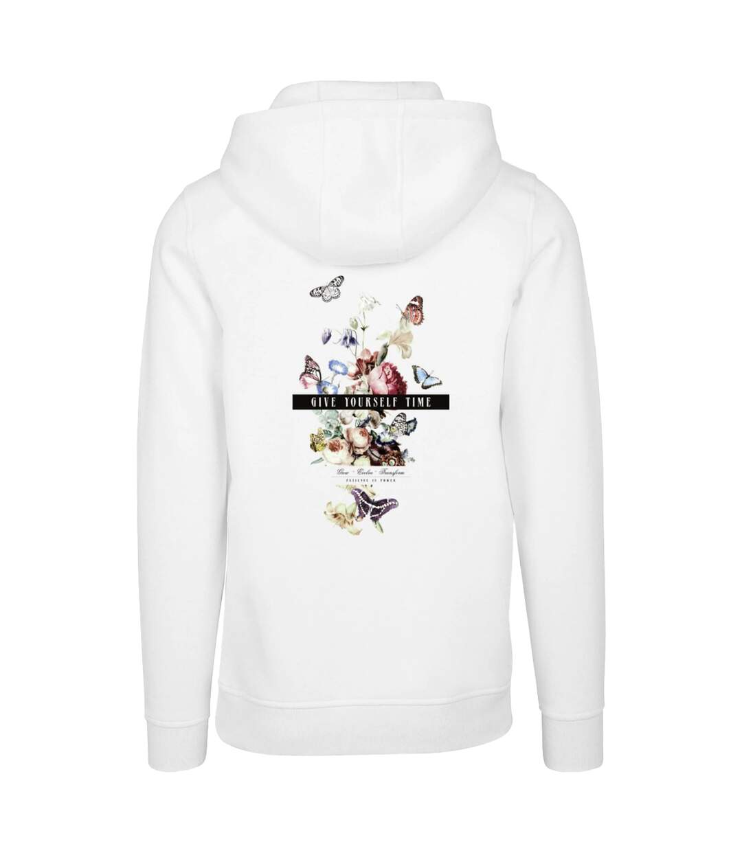 Sweat À Capuche Give Yourself Time Homme Blanc Mister Tee-4