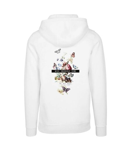Sweat À Capuche Give Yourself Time Homme Blanc Mister Tee