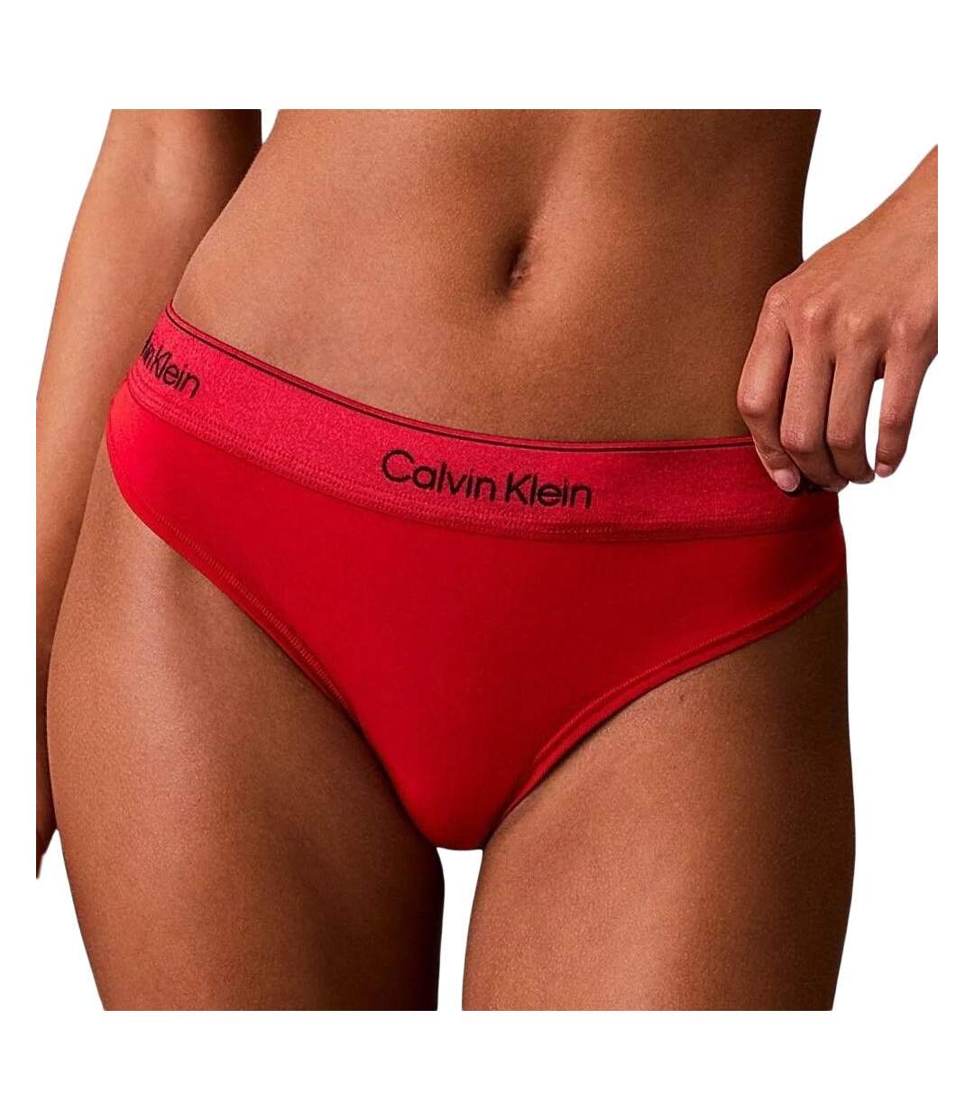 String rouge femme calvin klein jeans bikini-1