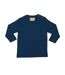 T-shirt Manches Longues Motif/style Uni Bébé Bleu Marine Larkwood-1