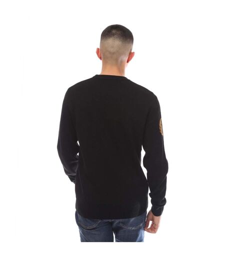 Pull laurel wreath homme noir Fred Perry