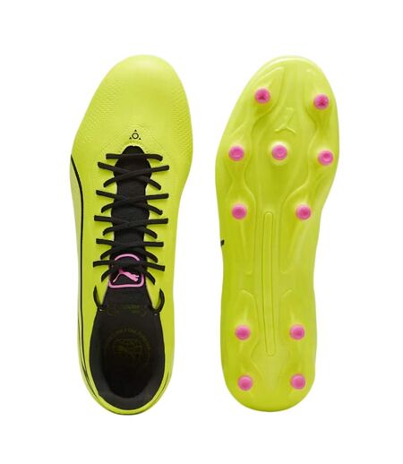 Chaussures De Foot Pour Terrain Ferme King Pro Homme Jaune Puma