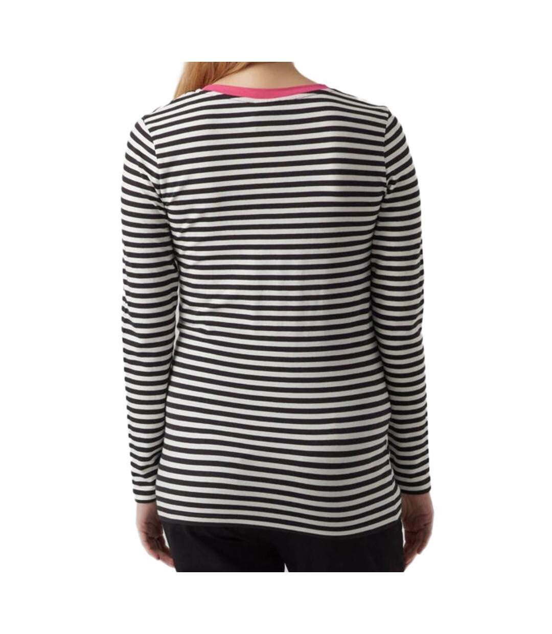 T-Shirt blanc/noir femme mamalicious gisela-2