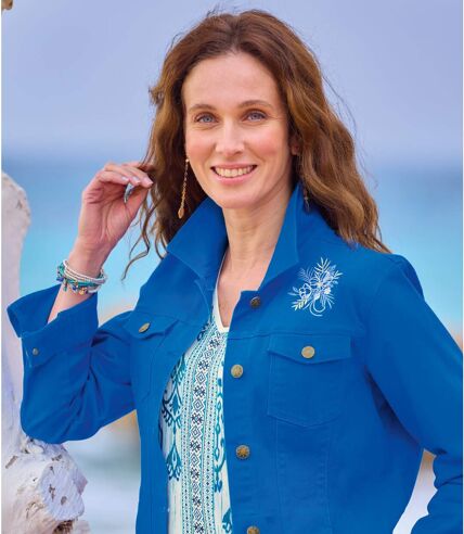 Women's Twill Jacket - Royal Blue