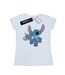 Disney T-shirt en coton hypnotisé Lilo And Stitch Femme/Femme (Blanc) - UTBI15540-1