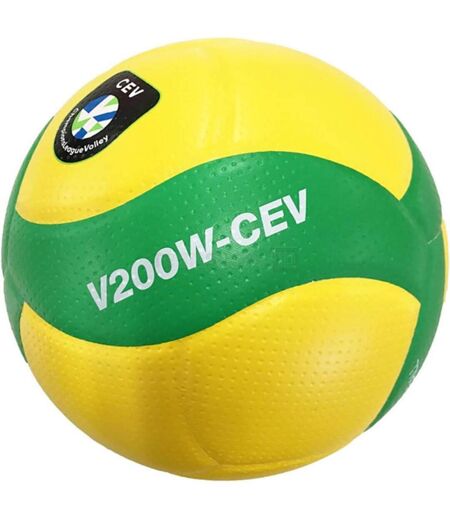 Ballon De Volley-ball V200w Match Taille 5 Jaune Vert Mikasa
