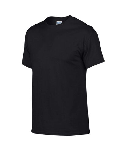 Gildan Unisex Adult Plain DryBlend T-Shirt (Black)