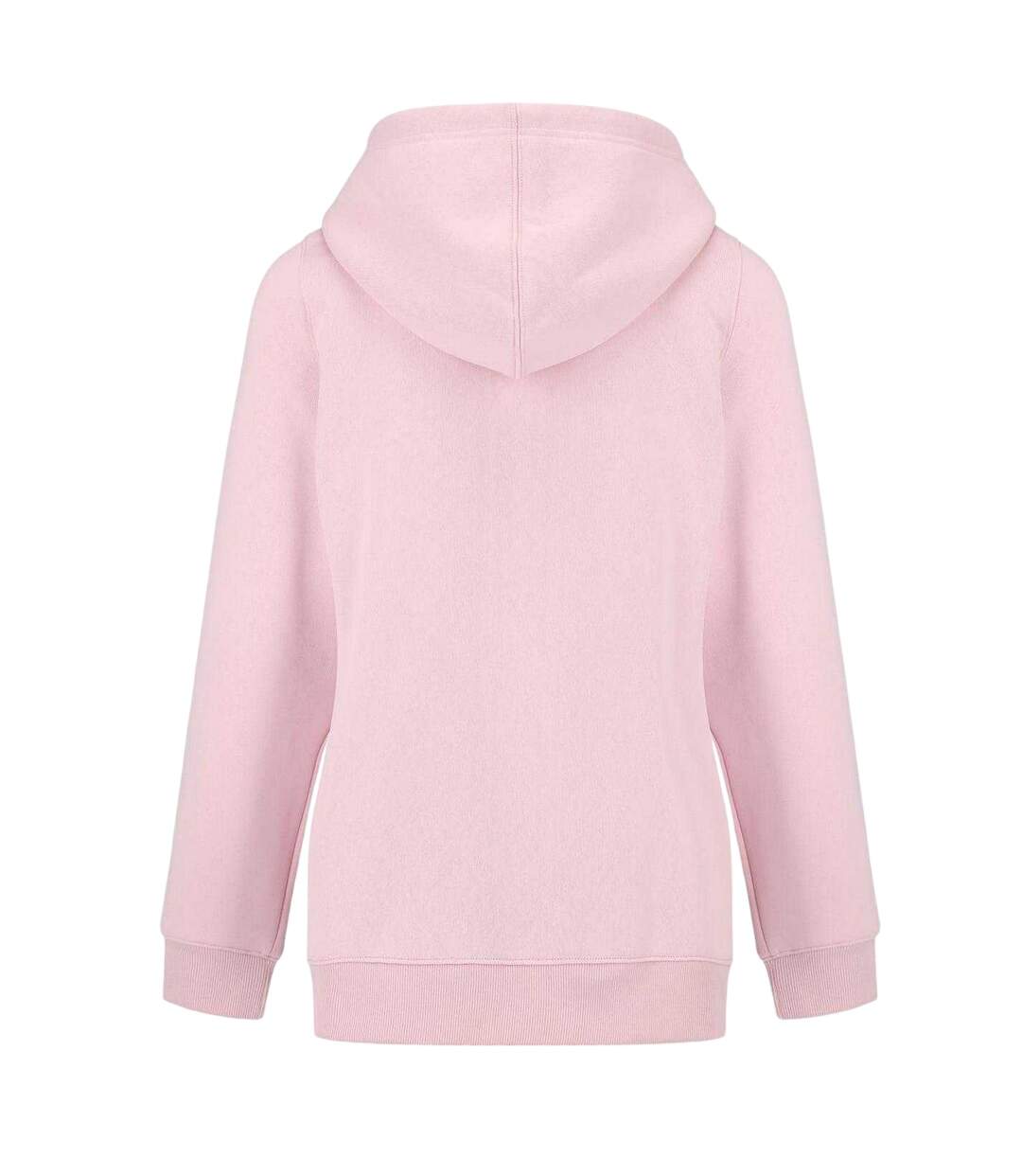 Womens/ladies Logo Fitted Full Zip Hoodie Baby Pink Slazenger-2