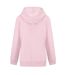 Womens/ladies Logo Fitted Full Zip Hoodie Baby Pink Slazenger-2