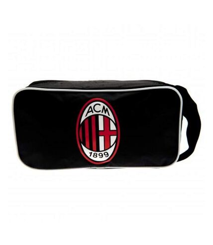 AC Milan Printed Foil Boot Bag (Black) (One Size) - UTBS4141