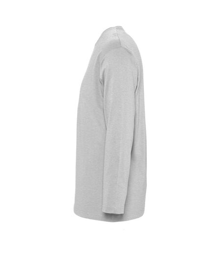 SOLS Mens Monarch Long Sleeve T-Shirt (Grey Marl) - UTPC313