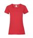 T-shirt Valueweight Femme Rouge Fruit Of The Loom-1