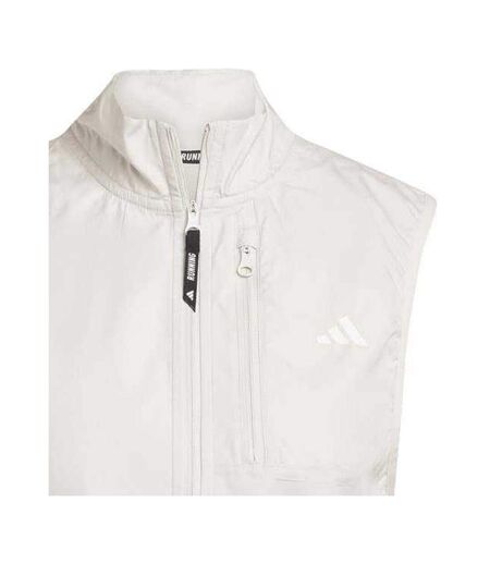 Womens/ladies Zip Pocket Sleeveless Gilet White Adidas