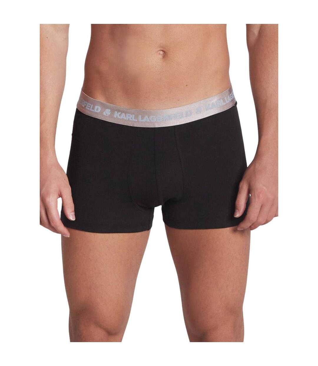 Boxers Motif/style Métallisé Homme Noir Karl Lagerfeld-4