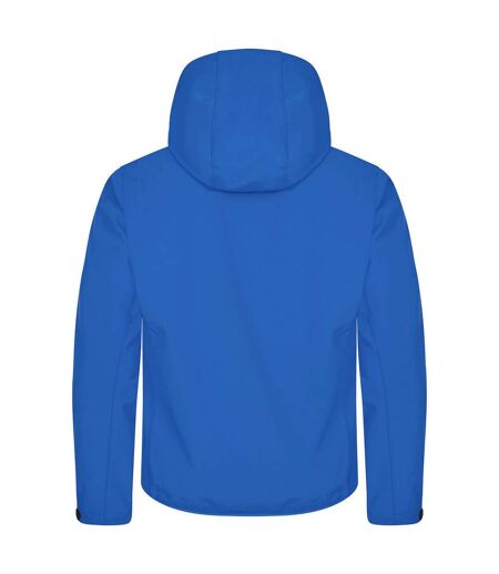Mens Classic Soft Shell Jacket Royal Blue Clique
