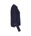 Womens/ladies Pique Long-sleeved Polo Shirt Navy Cottover-4