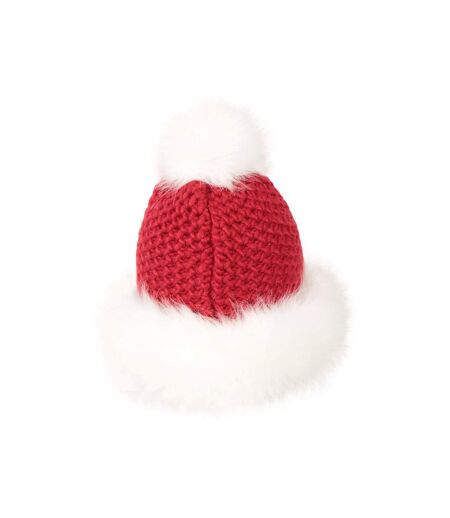 Bonnet de noël mme claus pom pom womens/ladies rouge Mountain Warehouse