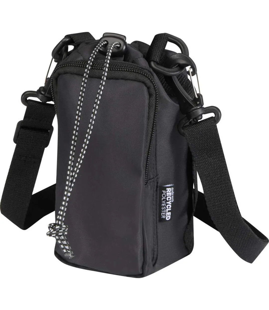 Recycled Polyester 2l Bottle Bag One Size Solid Black Floso-3