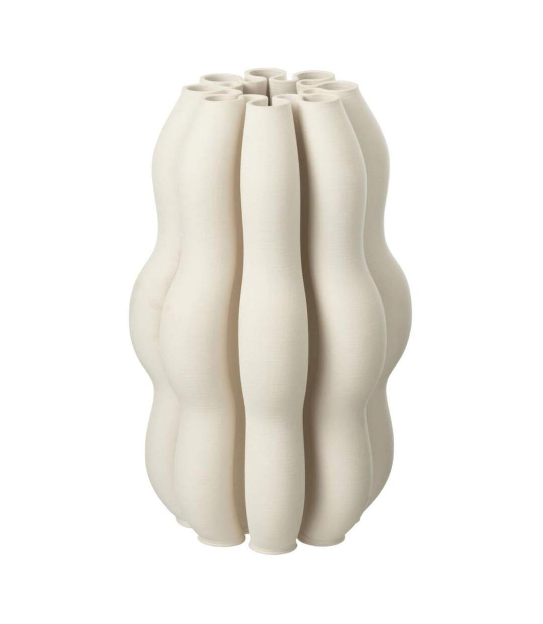 Vase Design en Céramique Naos 40cm Beige-1