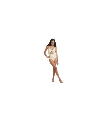 Maillot De Bain 1 Pièce Motif/style À Carreaux Femme Jaune Imprimé Be You
