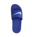 Childrens/kids Kawa Swoosh Slides Blue Silver Nike-3
